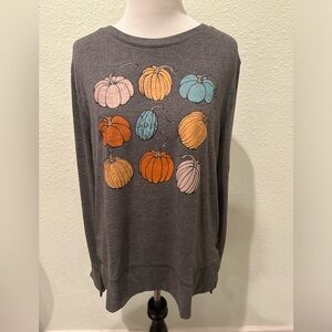 Pumpkin Long Sleeve Top